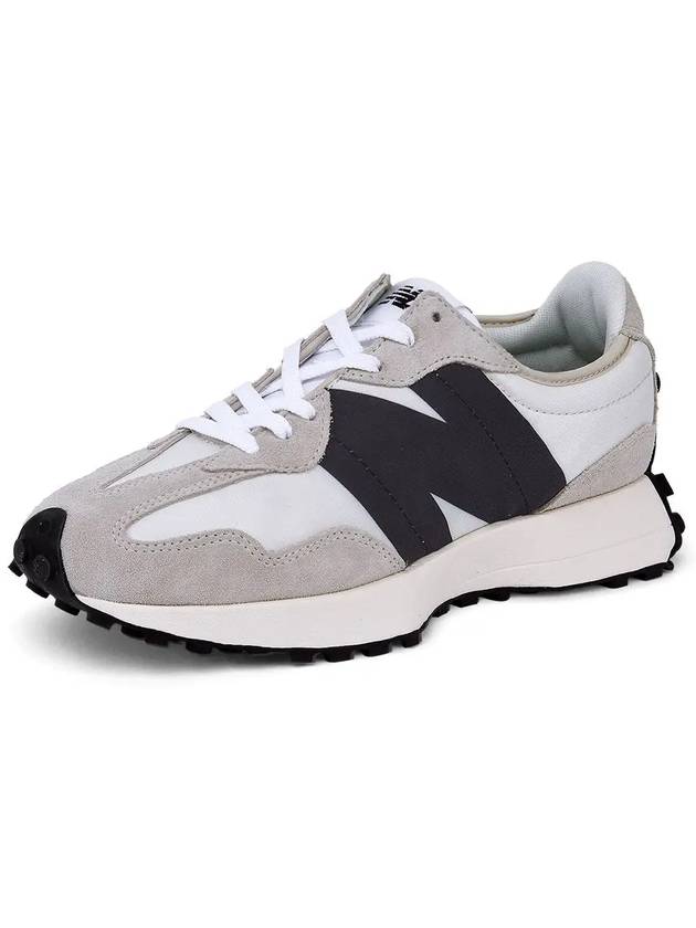 327 Sea Salt Low Top Sneakers Black White - NEW BALANCE - BALAAN 4