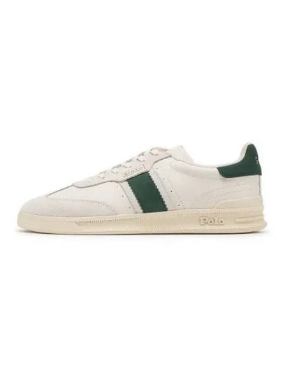 Heritage Aera Leather Suede Sneakers White - POLO RALPH LAUREN - BALAAN 2