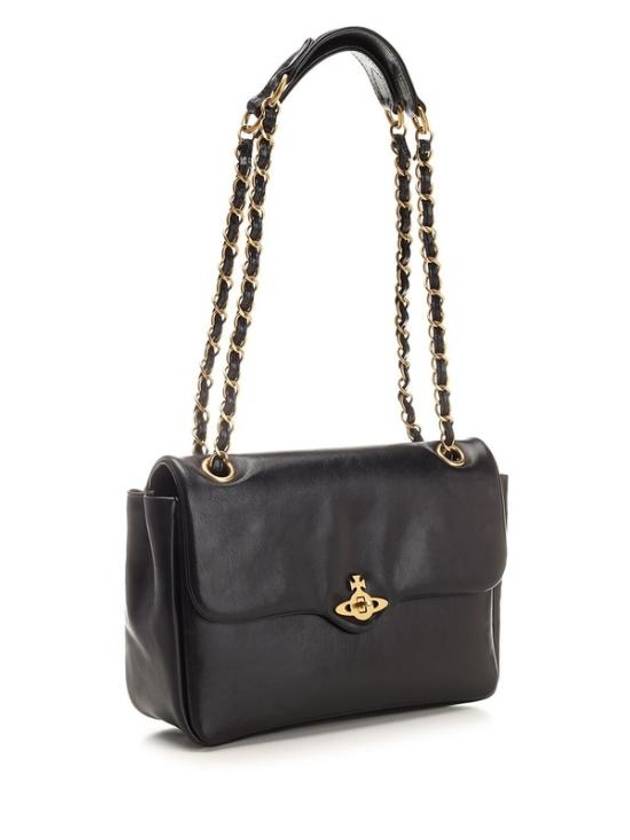 Anita Chain Shoulder Bag Black - VIVIENNE WESTWOOD - BALAAN 3