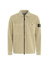 Wappen patch corduroy cotton jacket beige - STONE ISLAND - BALAAN 2