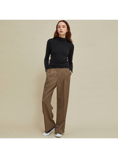 FW Long Wide Slacks Brown - MANAVIS7 - BALAAN 1