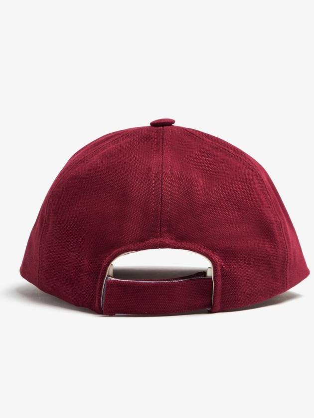 Tyron Logo Cotton Ball Cap Red - ISABEL MARANT - BALAAN 4