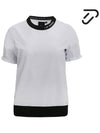 Square Mesh Round Short Sleeve T-Shirt IPL3MTS870 WH - IJP DESIGN - BALAAN 3