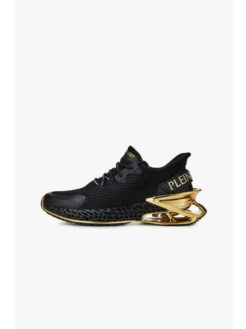 Men s Thunder Force Mesh Sneakers Gold - PHILIPP PLEIN - BALAAN 1