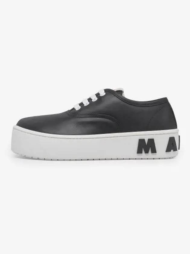 Maxi Logo Low Top Sneakers Black - MARNI - BALAAN 2