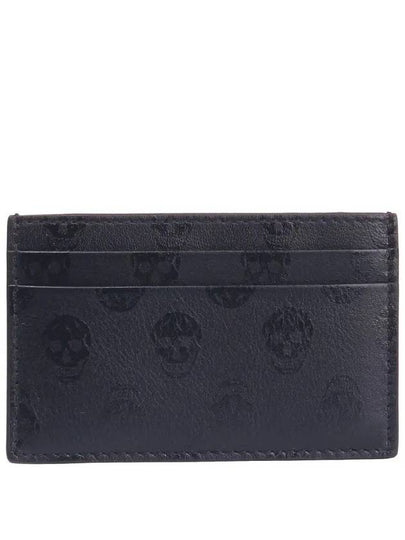 Skull Leather Card Wallet Black - ALEXANDER MCQUEEN - BALAAN 2