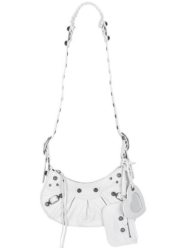 Le Cagole XS Lambskin Shoulder Bag White - BALENCIAGA - BALAAN 4