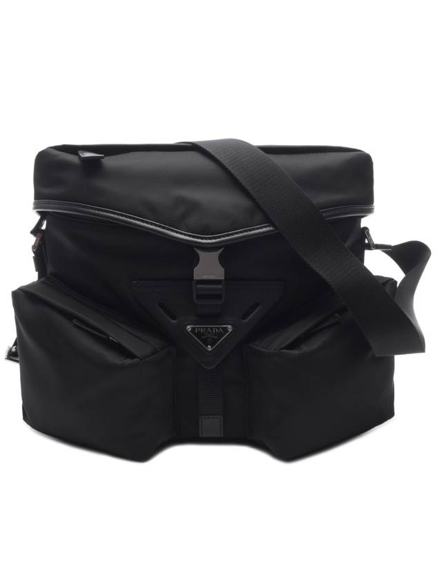 Re-Nylon Leather Shoulder Bag Nero - PRADA - BALAAN 2