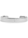 MM6 Minimal Logo Cuff Bracelet Silver - MAISON MARGIELA - BALAAN.