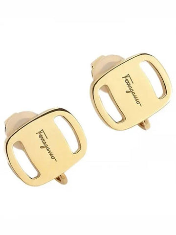 Vara Iconic Earrings Gold - SALVATORE FERRAGAMO - BALAAN 1