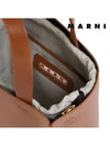 Museo Mini Leather Tote Bag Brown - MARNI - BALAAN 9