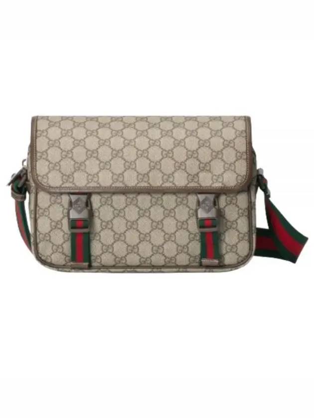 Ophidia GG Messenger Bag Beige Ebony - GUCCI - BALAAN 2