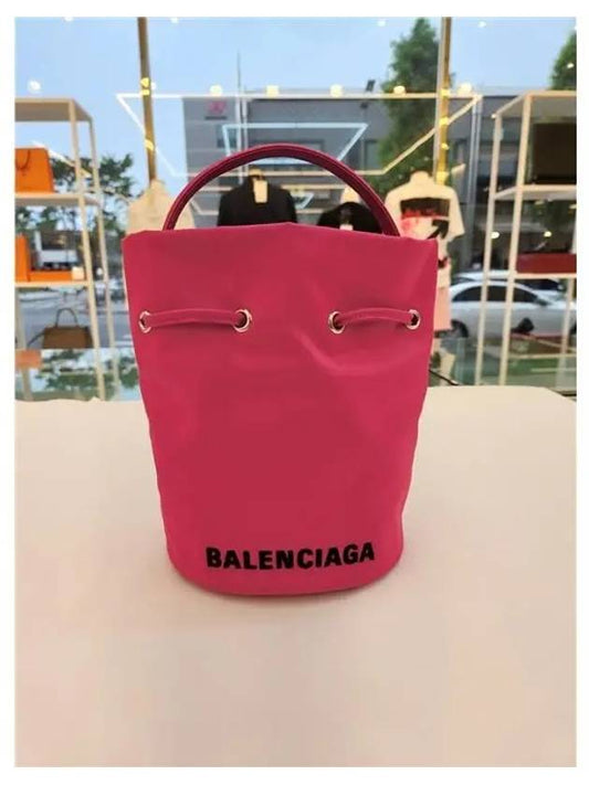 Wheel Drawstring XS Bucket Bag Pink - BALENCIAGA - BALAAN 2