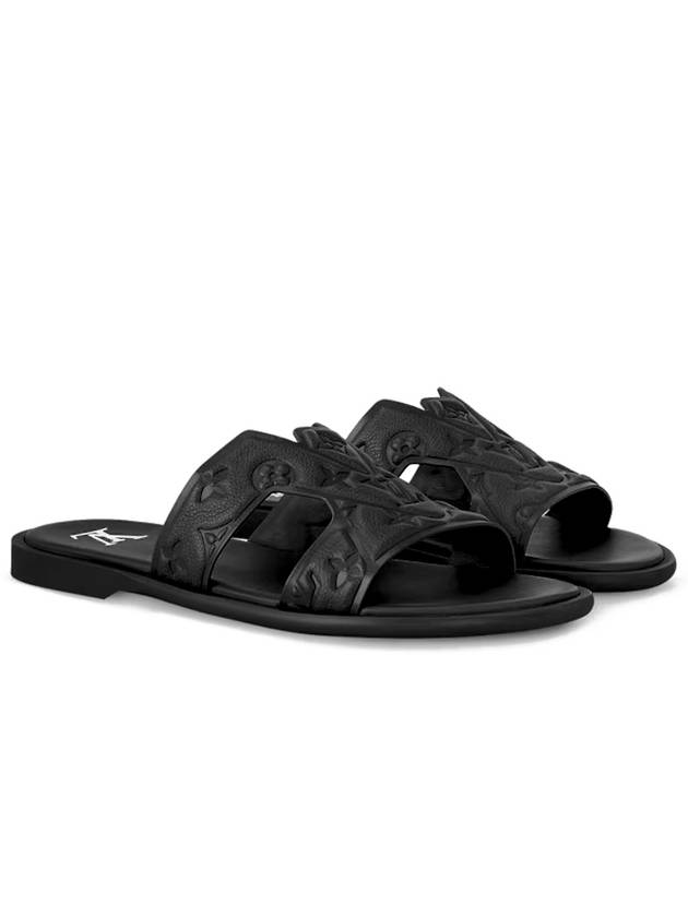 Sandals Monogram Leather Black Mules - LOUIS VUITTON - BALAAN 6