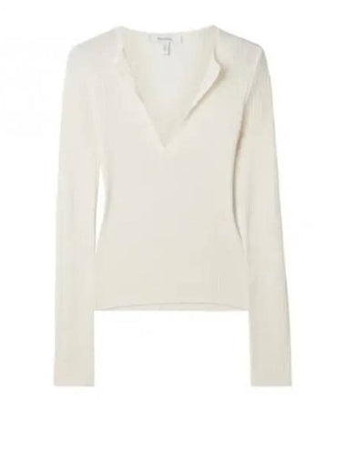 Urlo V-Neck Knit Top White - MAX MARA - BALAAN 1