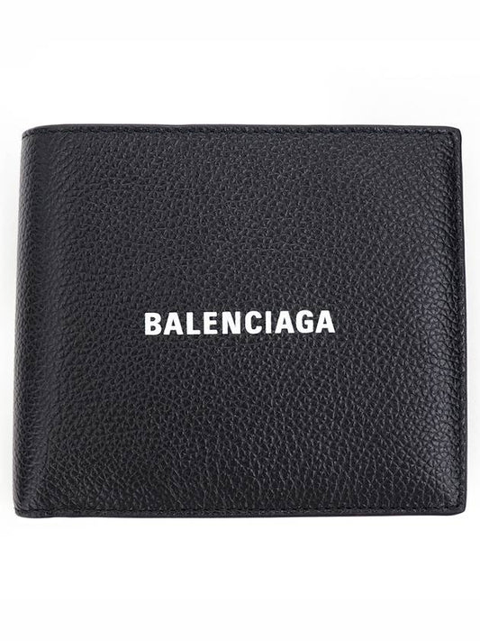 logo bifold wallet black - BALENCIAGA - BALAAN.