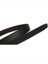 Reversible Gancini Leather Belt Dark Brown Black - SALVATORE FERRAGAMO - BALAAN 4