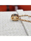 Mini Pop H Pendant Necklace Gold Noir - HERMES - BALAAN 10