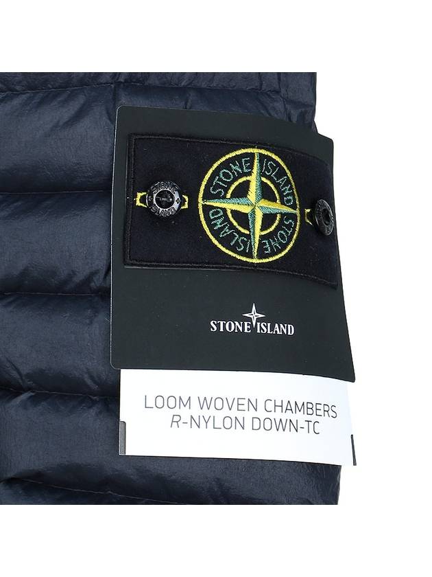 Loom Woven Chambers Down Padding Dark Navy - STONE ISLAND - BALAAN 7