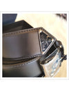 Triangle Logo Leather Belt Black - PRADA - BALAAN 2