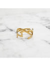 YSL Opium Twist Ring Gold - SAINT LAURENT - BALAAN 7