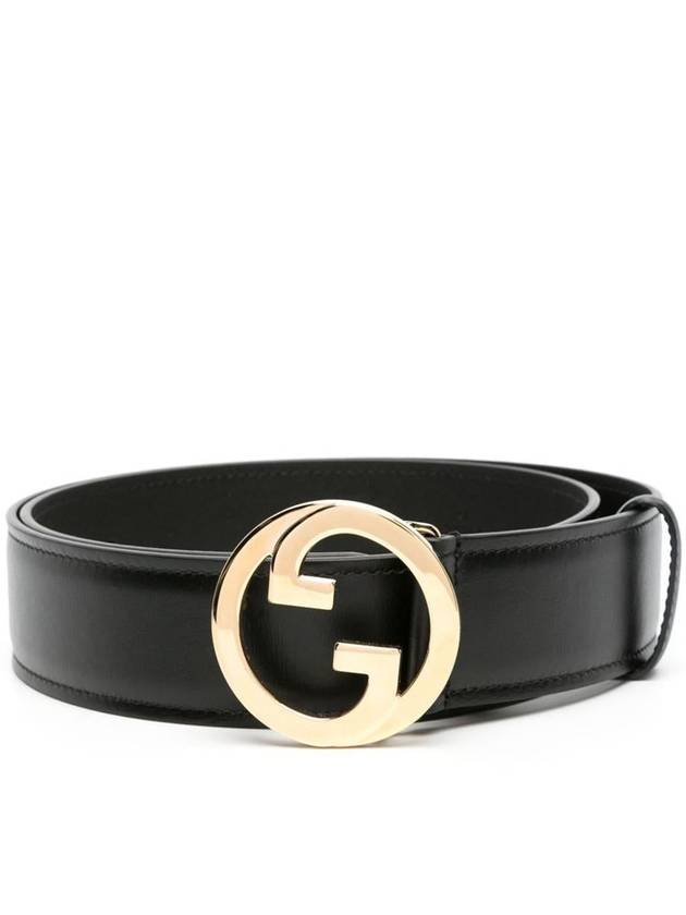 Blondie Leather Belt Black - GUCCI - BALAAN 2