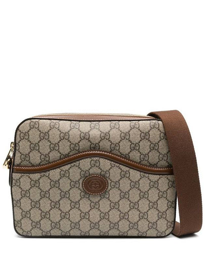 GG Supreme Interlocking G Detail Messenger Bag Beige Ebony - GUCCI - BALAAN 2