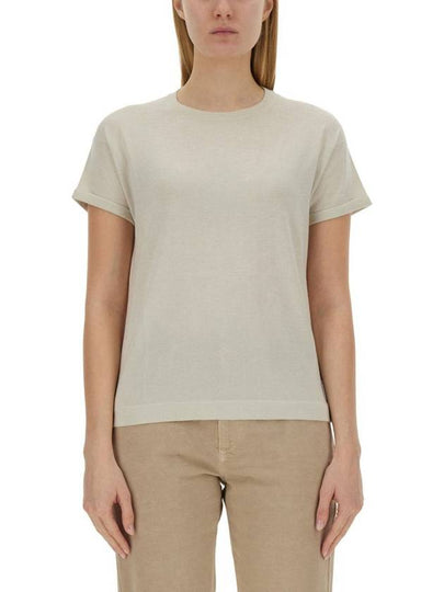 Blend Short Sleeve T-Shirt White - BRUNELLO CUCINELLI - BALAAN 2