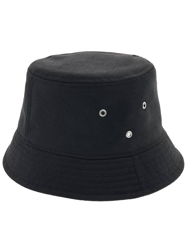 Intrecciato Jacquard Bucket Hat Black - BOTTEGA VENETA - BALAAN 4