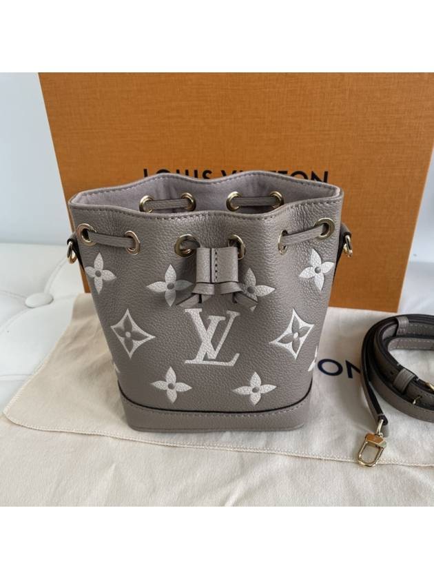 Women's Nano Noe Monogram Bucket Bag Grey - LOUIS VUITTON - BALAAN 3