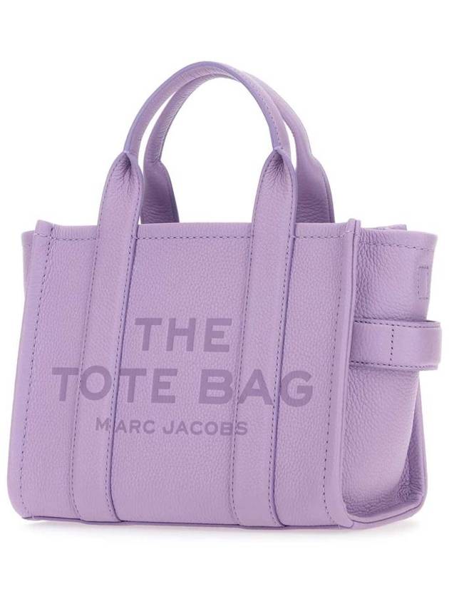 Small Leather Tote Bag Purple - MARC JACOBS - BALAAN 3