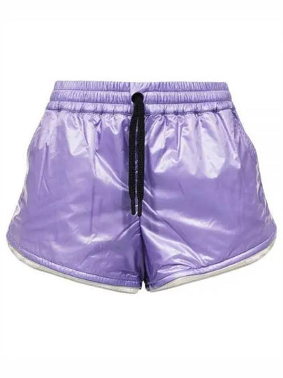 Women's Ripstop Nylon Shorts Purple - MONCLER - BALAAN 2