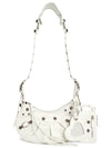 Le Cagole XS Lambskin Shoulder Bag White - BALENCIAGA - BALAAN 8