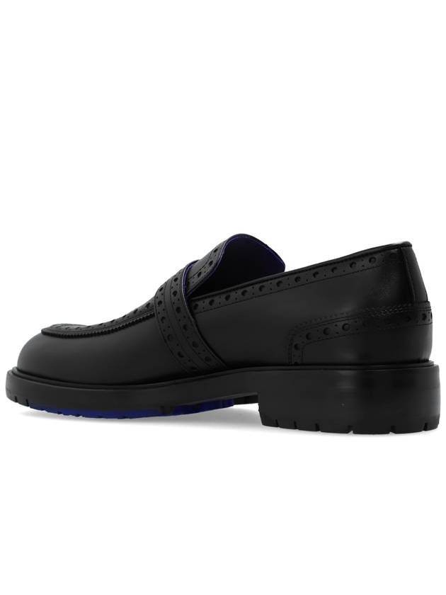 Soho Leather Loafers Black - BURBERRY - BALAAN 6