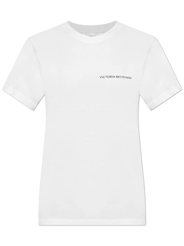 Victoria Beckham T-shirt With Logo, Women's, White - VICTORIA BECKHAM - BALAAN 1