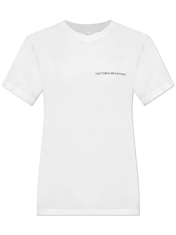 Victoria Beckham T-shirt With Logo, Women's, White - VICTORIA BECKHAM - BALAAN 1