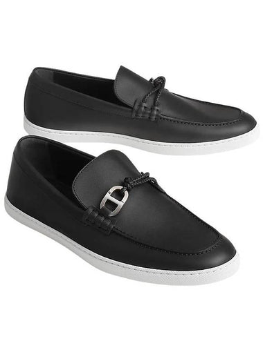 Men's Ignacio Loafers Black - HERMES - BALAAN 1