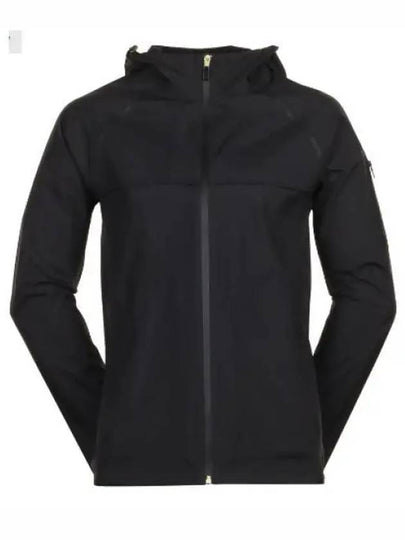 Logo Patch Hooded Jacket Black - HUGO BOSS - BALAAN 2