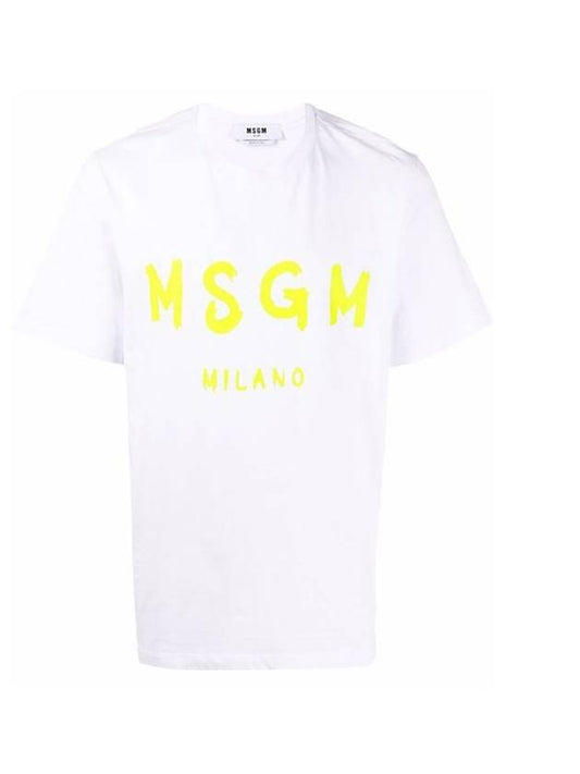 Logo Print T Shirt 3240MM510F 227298 01 - MSGM - BALAAN 1