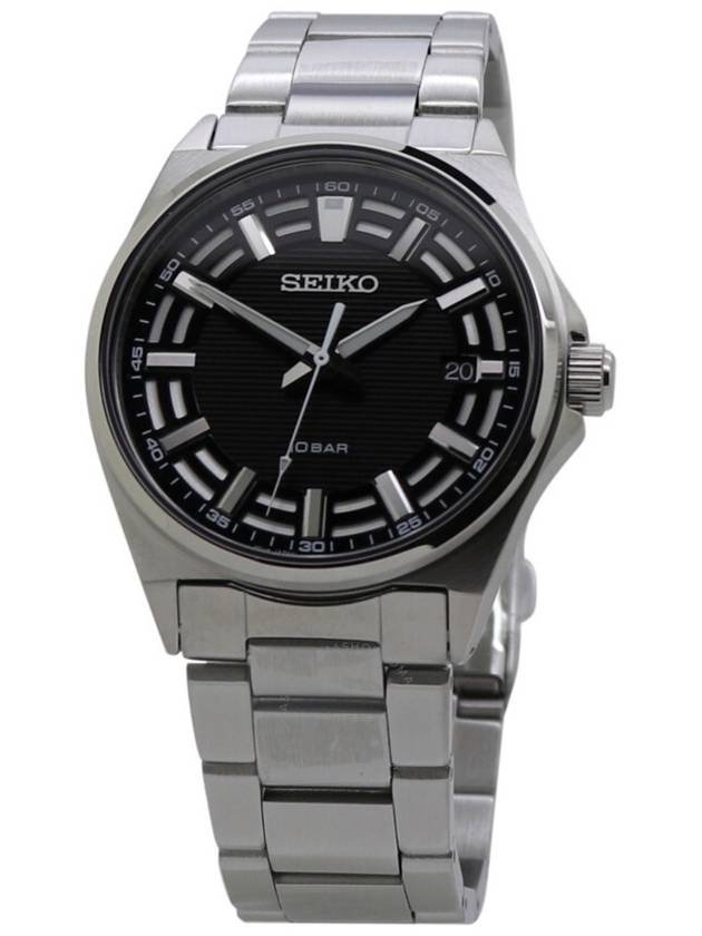 Seiko Classic Quartz Black Dial Men's Watch SUR505P1 - SEIKO - BALAAN 1