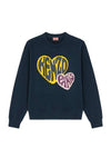 Heart Classic Cut Sweatshirt Midnight Blue - KENZO - BALAAN 2