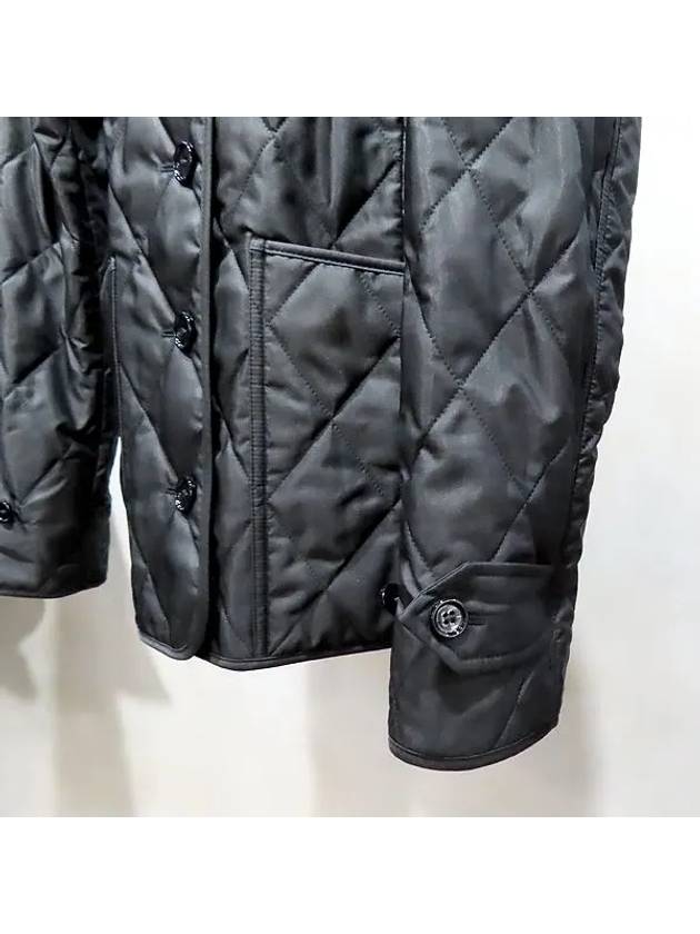 8049866 Black color diamond Fernelli women s quilted jacket L size - BURBERRY - BALAAN 4