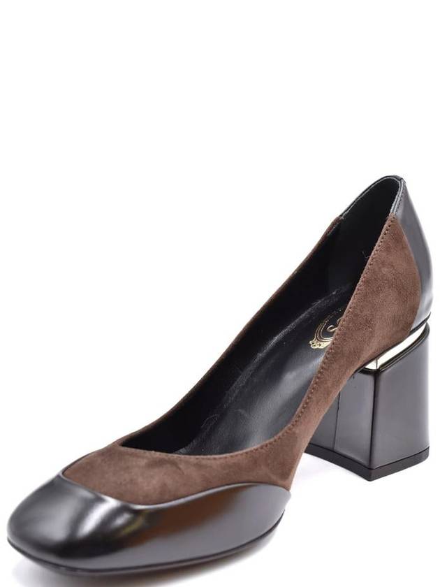 Women's Decollete Pumps Heel Brown - TOD'S - BALAAN 4