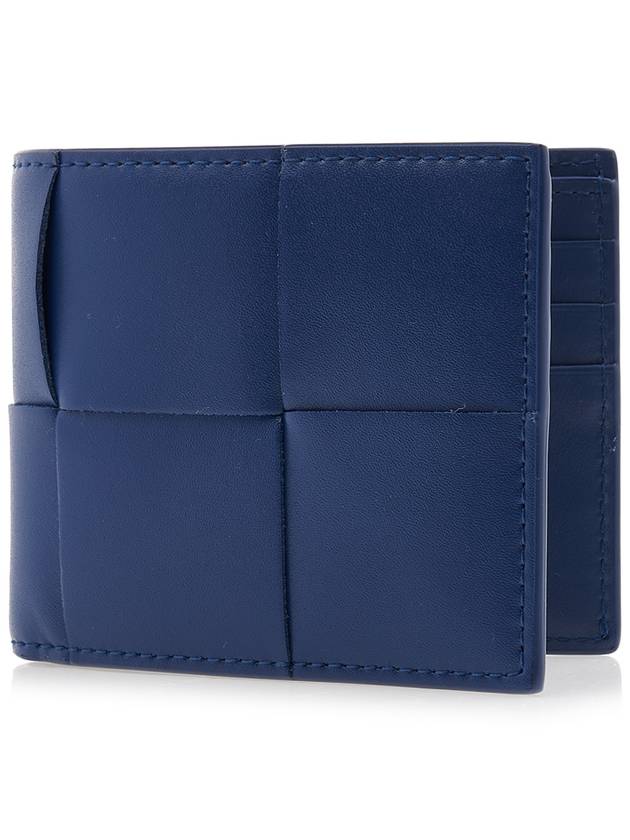 Intrecciato Cassette Half Wallet Blue - BOTTEGA VENETA - BALAAN 2