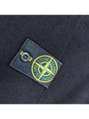 Men's Wappen Patch Crew Neck Wool Knit Top Navy - STONE ISLAND - BALAAN 5