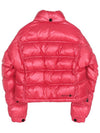 Grenoble Anras logo patch down padded jacket pink - MONCLER - BALAAN 3