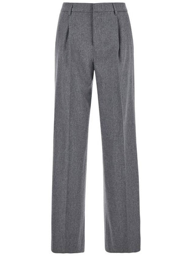 Lola Pinces Pant Wool Cachemire Brushed Flanel - PT TORINO - BALAAN 1