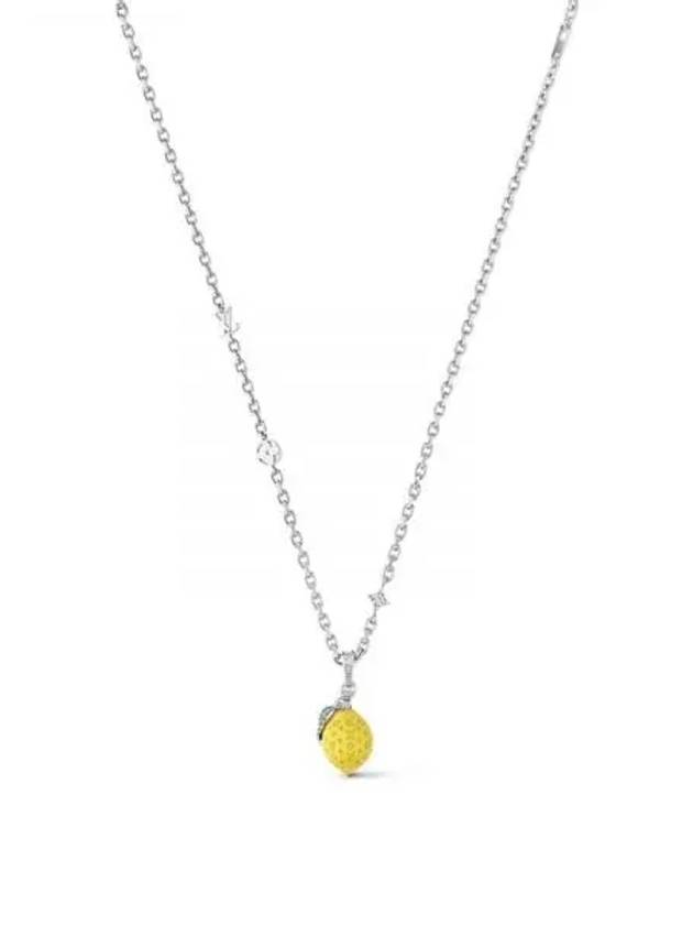 LV Fruits Limon Pendant Necklace Silver - LOUIS VUITTON - BALAAN 2