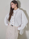 Ruffle blouse white - MITTE - BALAAN 1