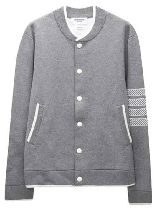 Diagonal Stripe Anchor Jacquard Bomber Men s Jacket - THOM BROWNE - BALAAN 1